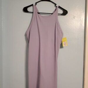 All in Motion, Purple Dress, Shorts/Bra built in